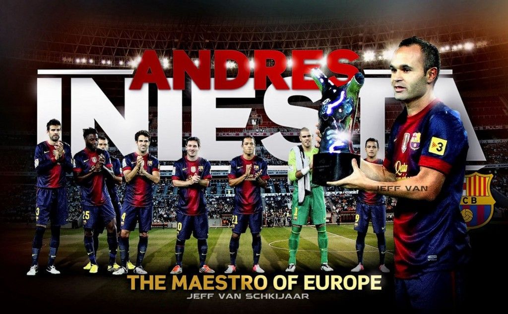 Andres Iniesta Barcelona Club Wallpaper HD