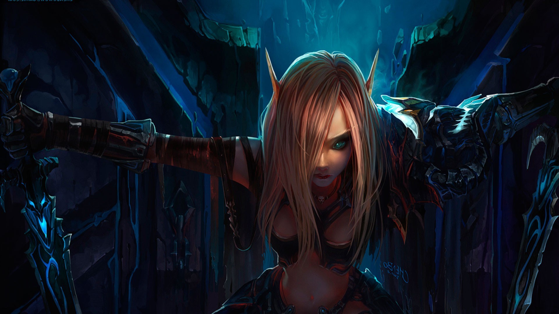 World Of Warcraft Horde Wallpaper Elf Woman