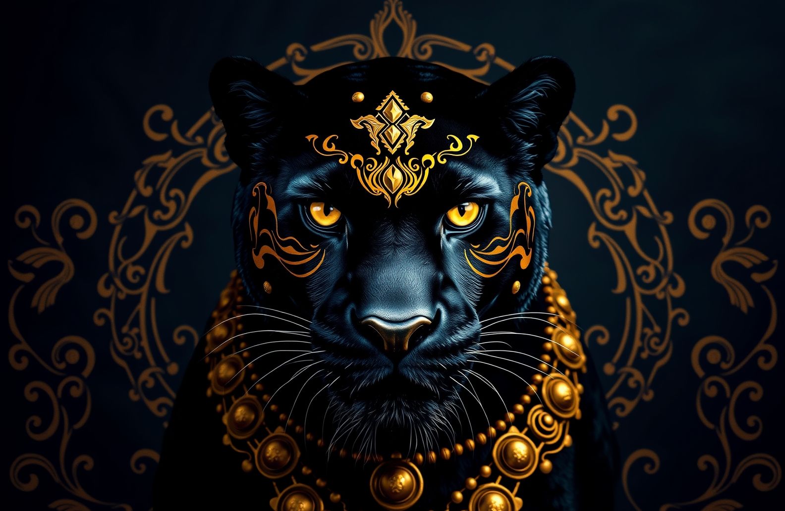 Black Panther Gold Wallpaper