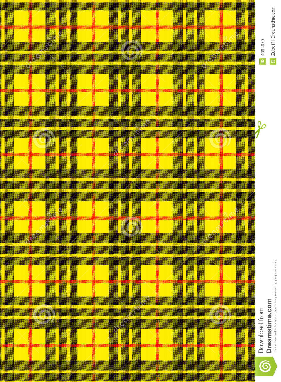 Scottish Plaid Background Tartan yellow