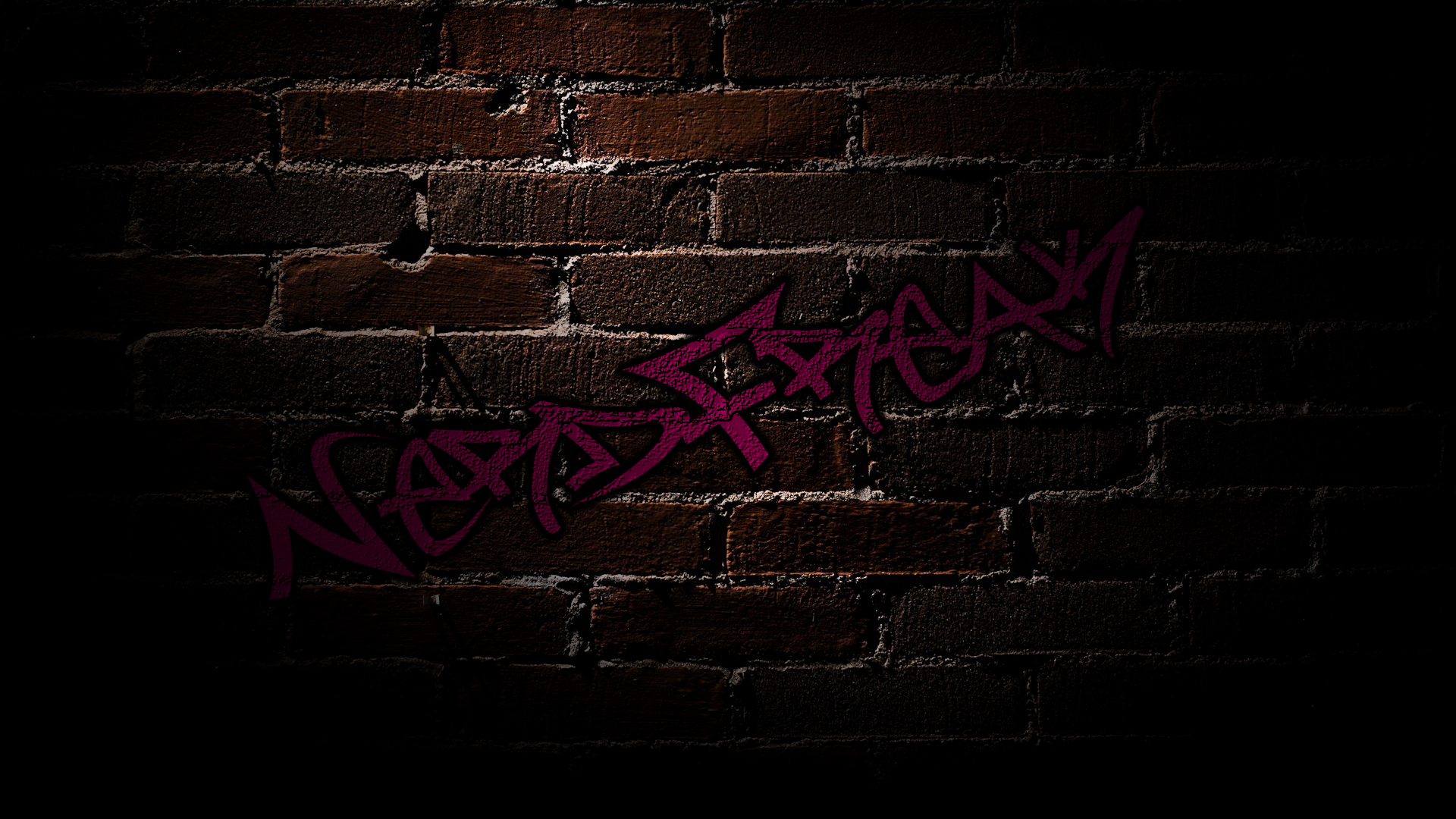 Nerdfreak Brick Wall Graffiti Shadows Wallpaper And