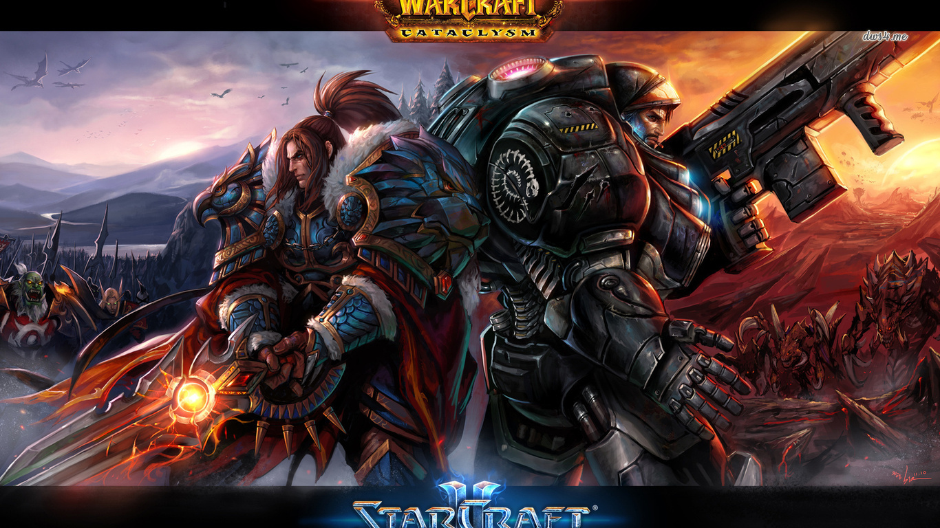 Warcraft Vs Starcraft Wallpaper Game