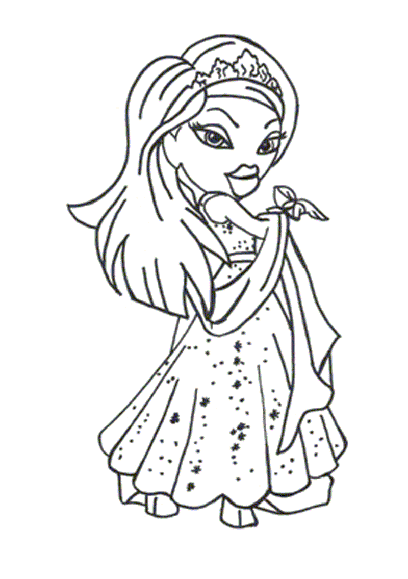 Bratz Coloring S For Kids Printable Pictures