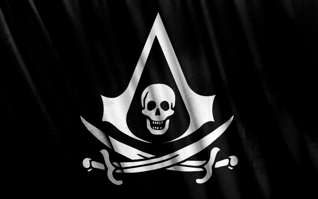 Assassin S Creed Iv Black Flag Logo Wallpaper