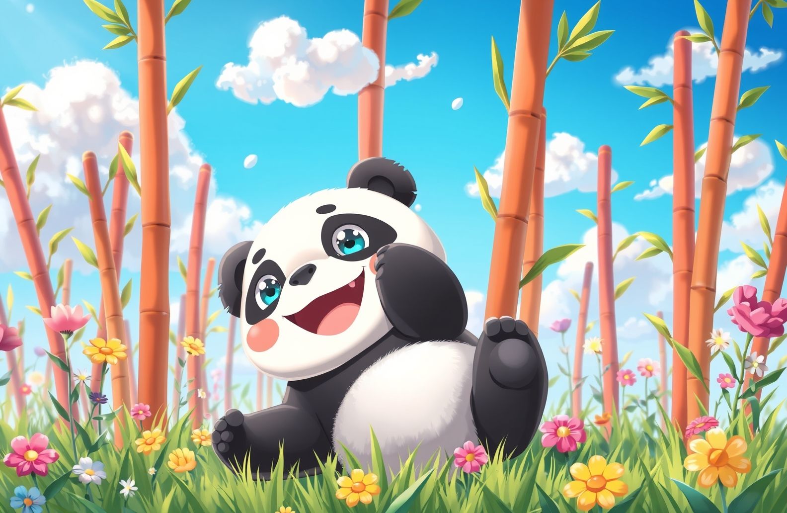Cute Anime Panda Wallpaper