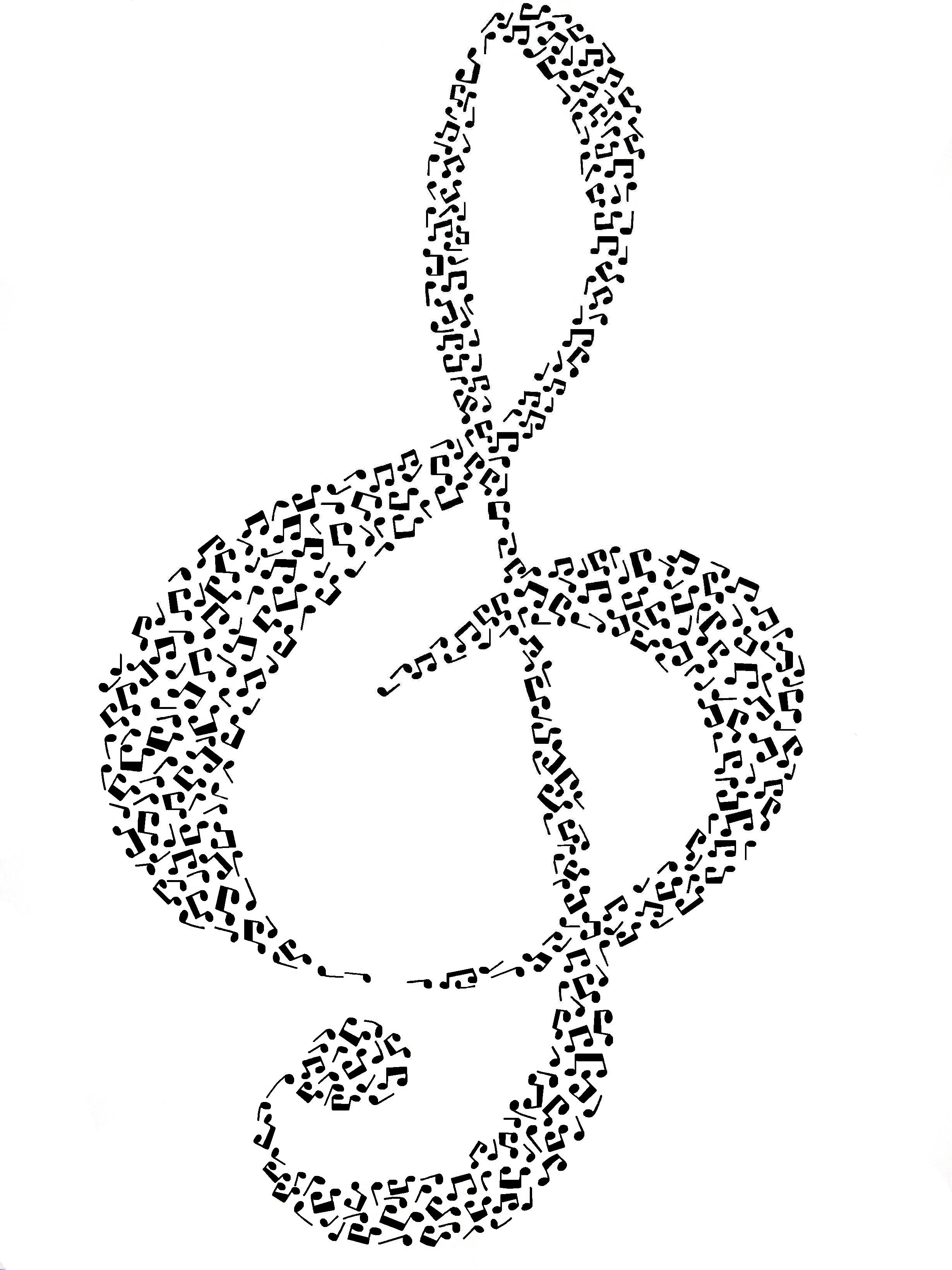 A Music Note Group With Items