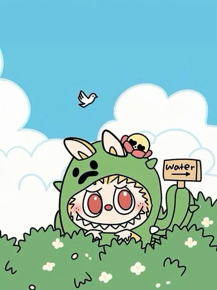 Labubu Mobile Wallpaper Super Eyebrow