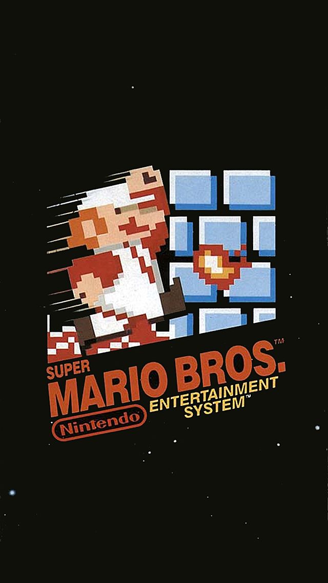 Super Mario iPhone Wallpaper Bros Retro Games