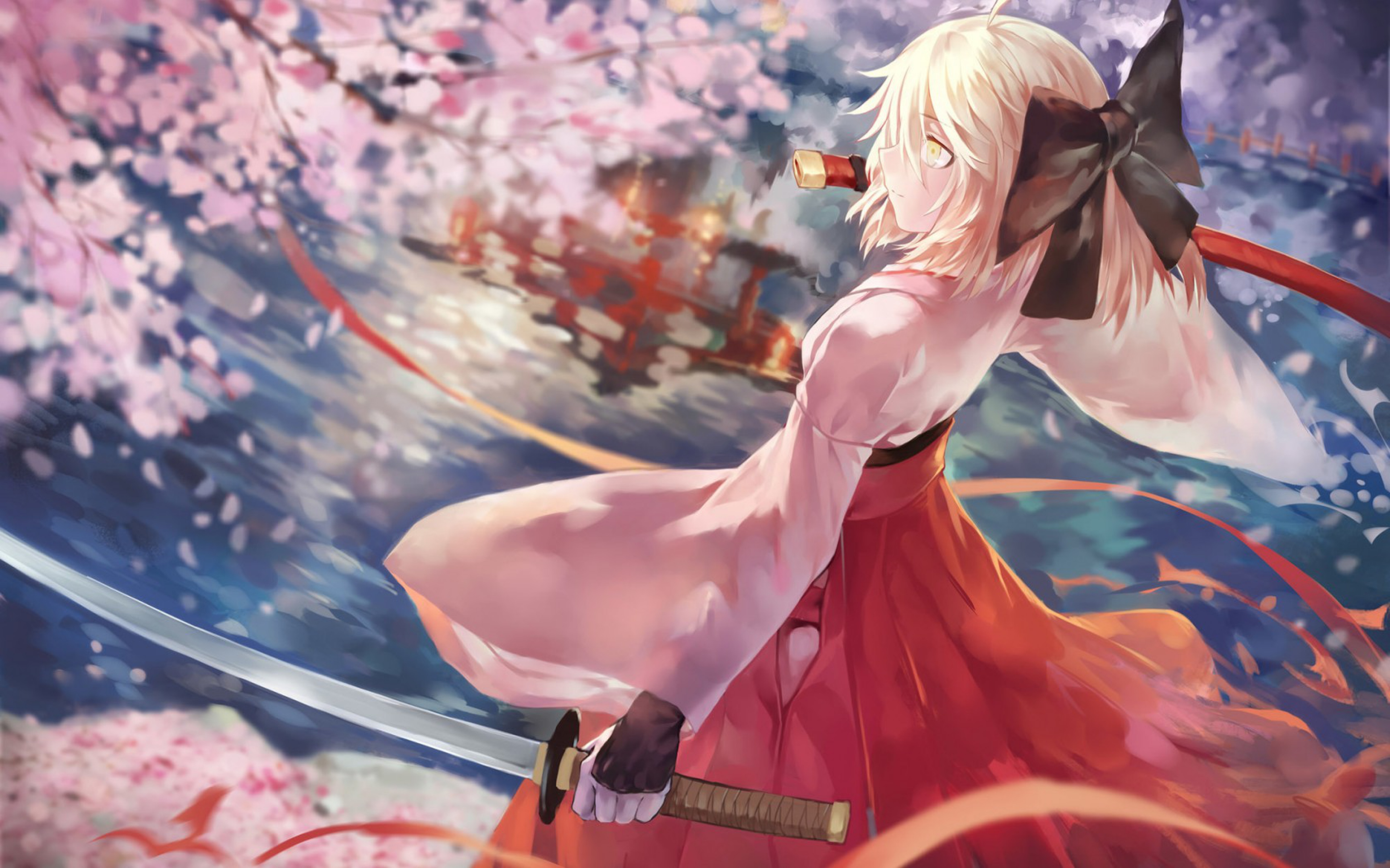 Fate Grand Order Sakura Saber Wallpaper HD Anime 4k Image