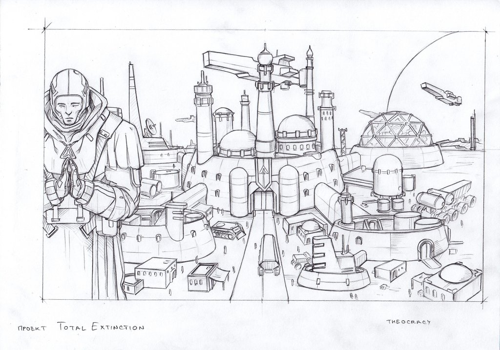 Theocracy City Sketch By Tugodoomer
