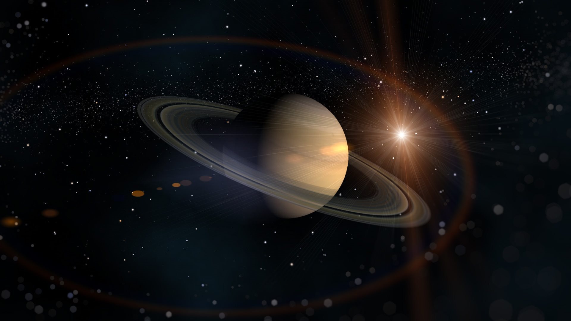Wallpaper Pla Stars Solar System Saturn Space For