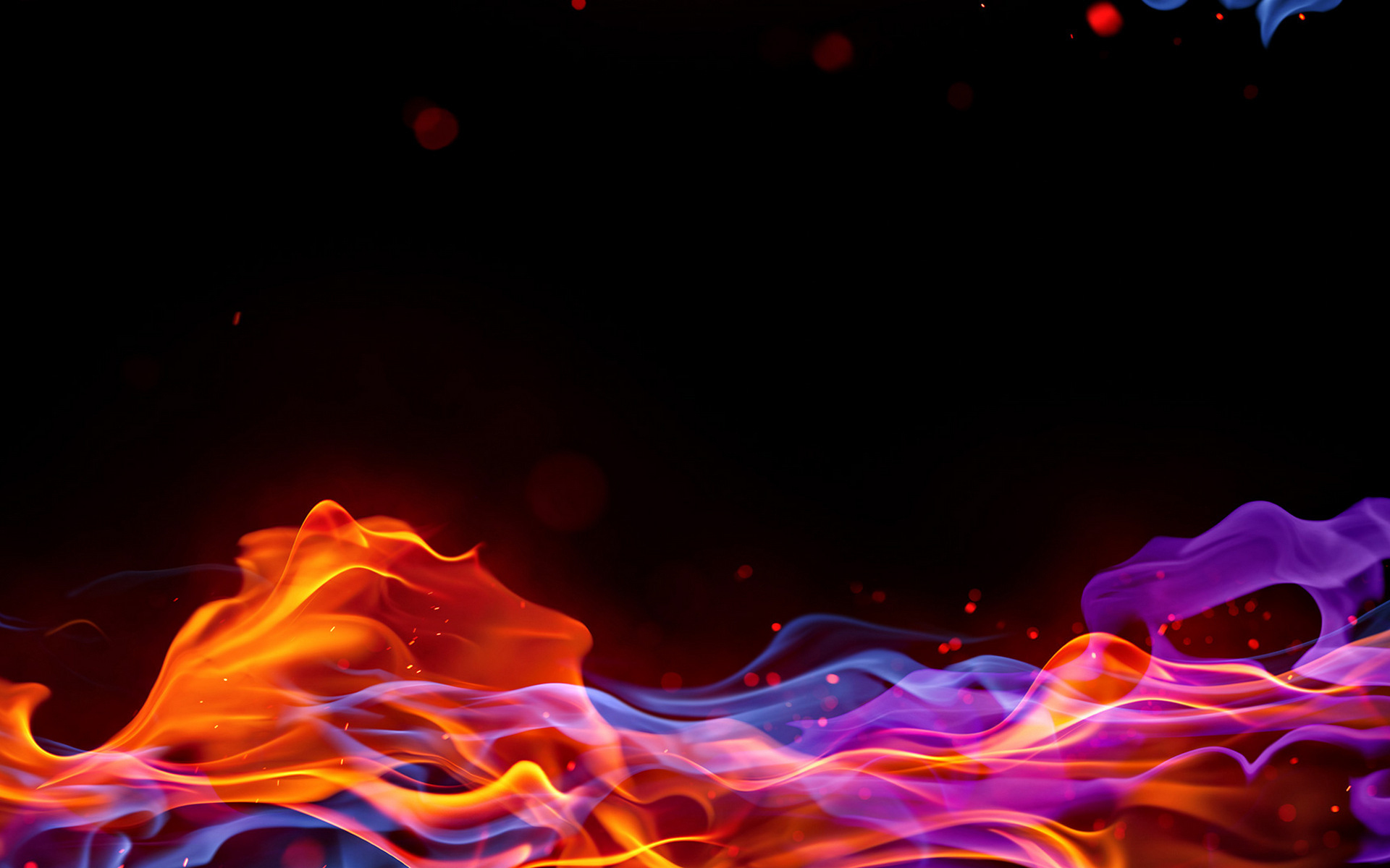Abstract Fire Rainbow Silk Colors HD Wallpaper