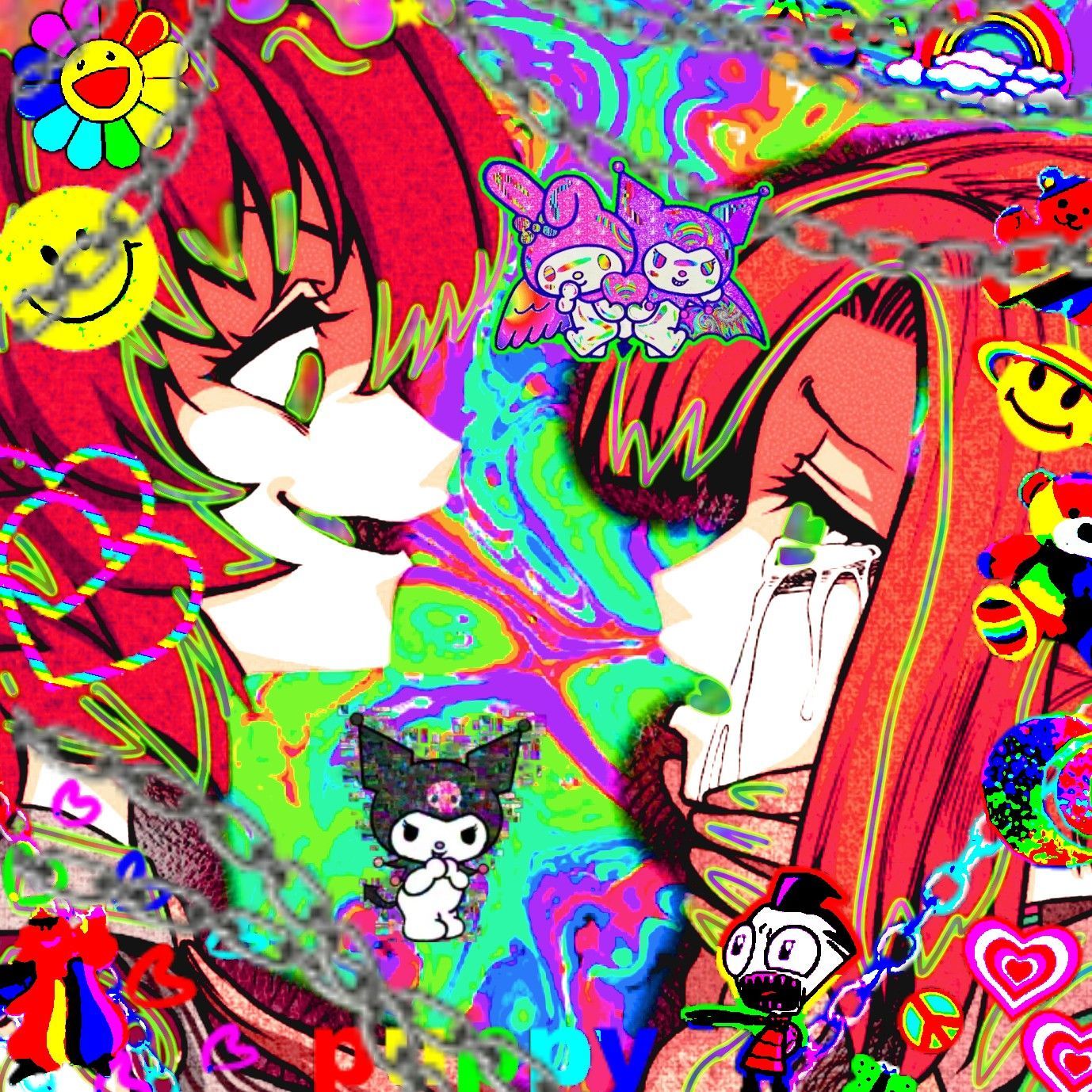 Glitchcore Aesthetic Wallpaper