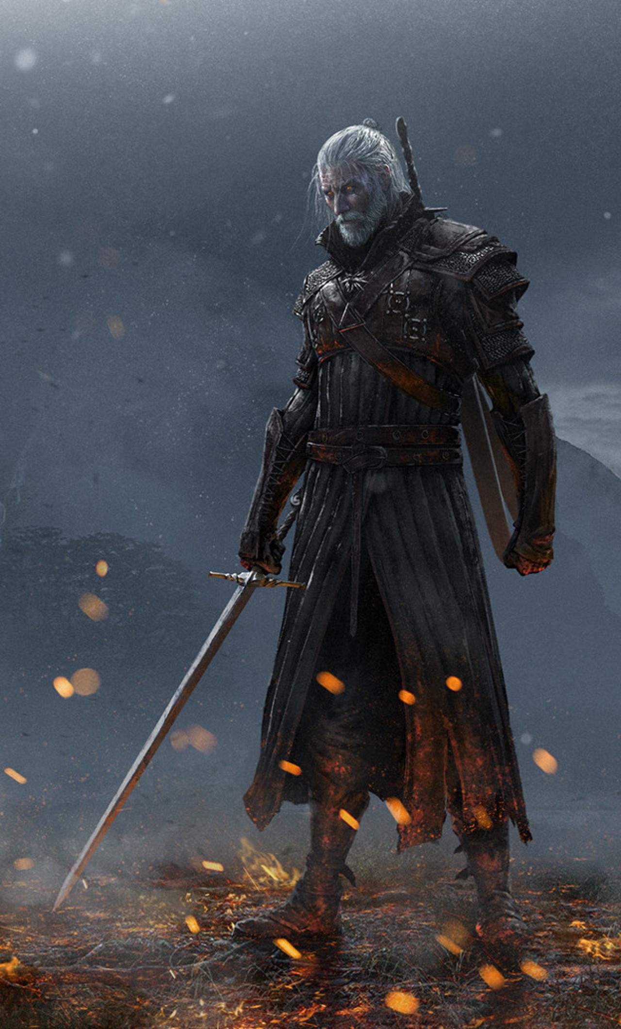 Geralt Of Rivia Mobile HD Wallpaper