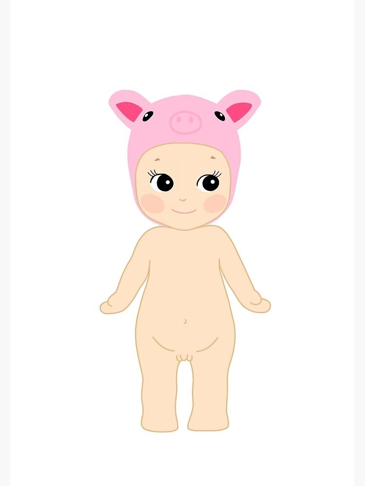 Sonny Angel Pig Baby Greeting Card By Emilyyummy