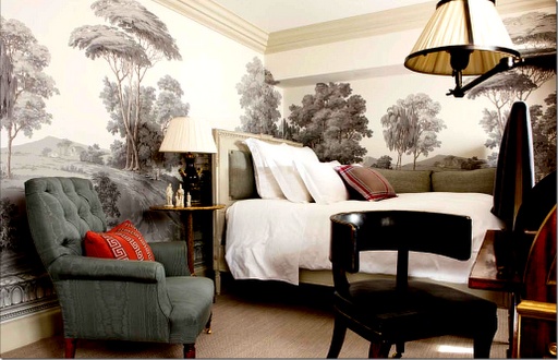Zuber Wallpaper In A Michael Smith Room Paints And Walls