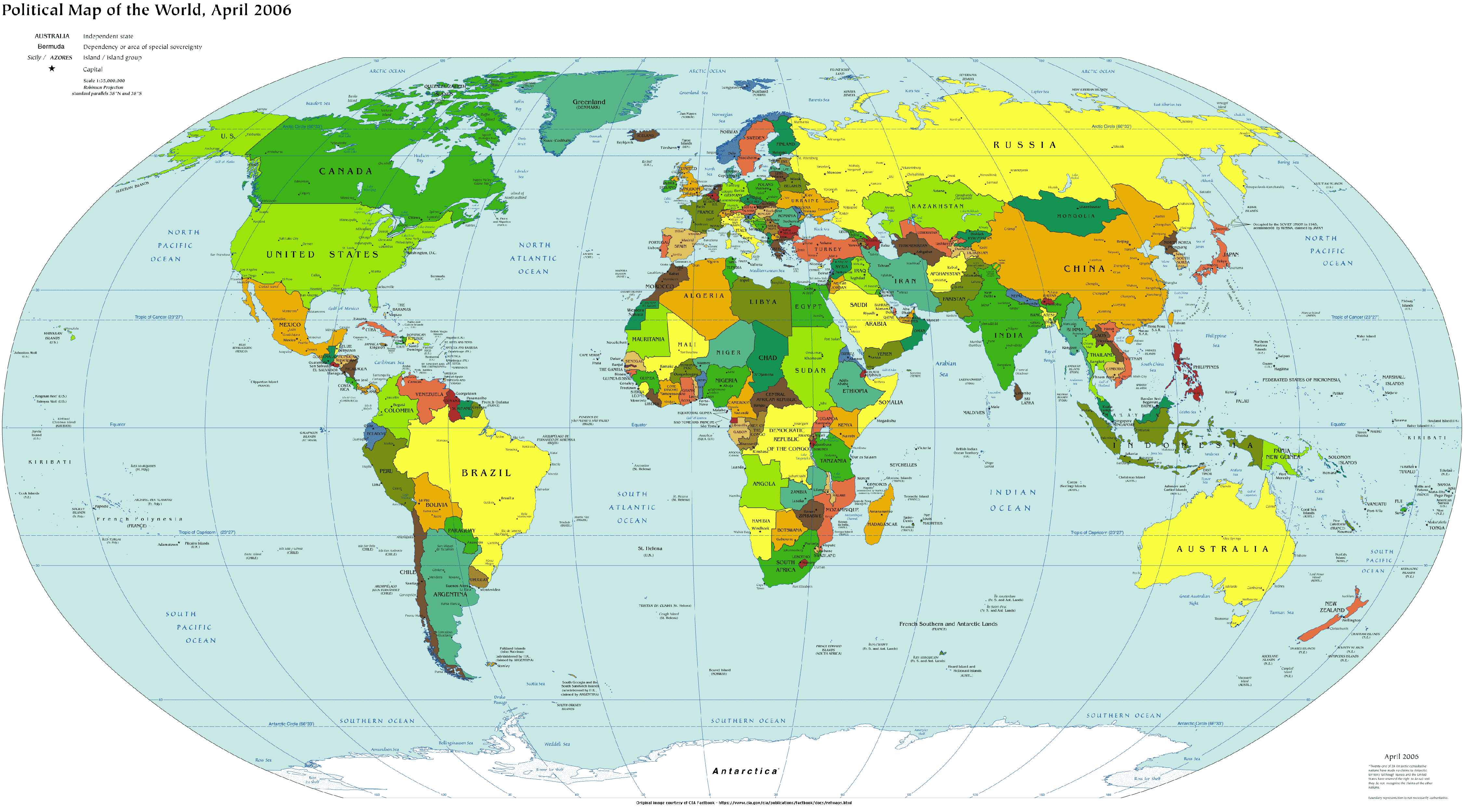 Large World Maps