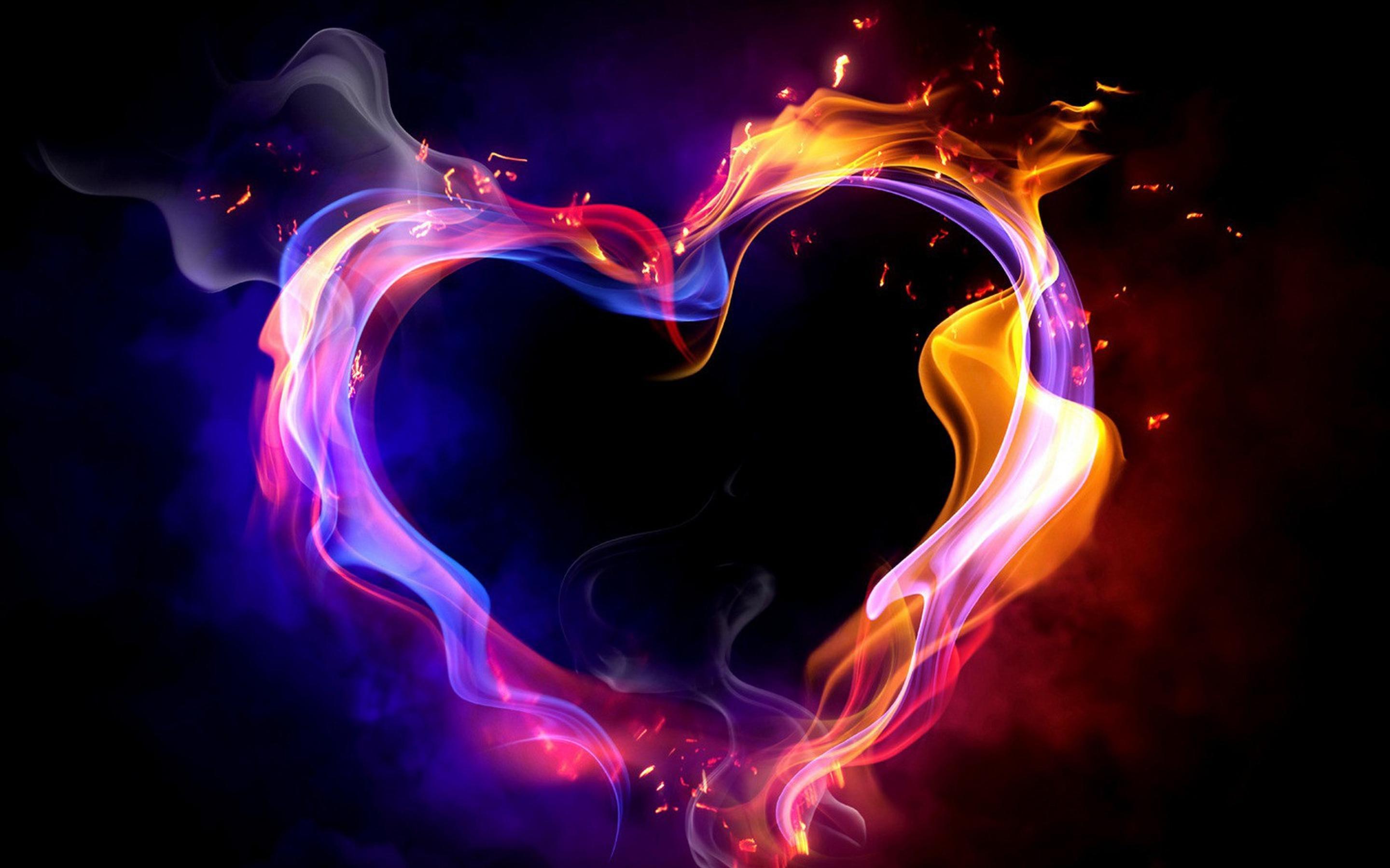 Heart On Fire Beautiful HD Valentine S Day Wallpaper