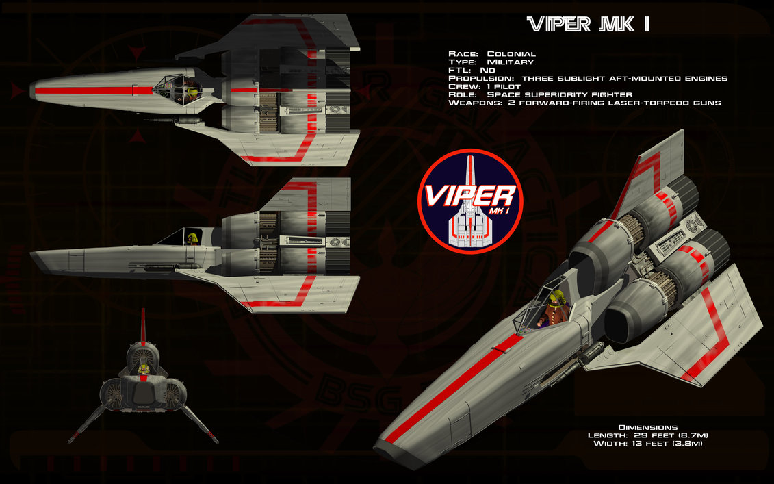 Colonial Viper Mk By Unusualsuspex
