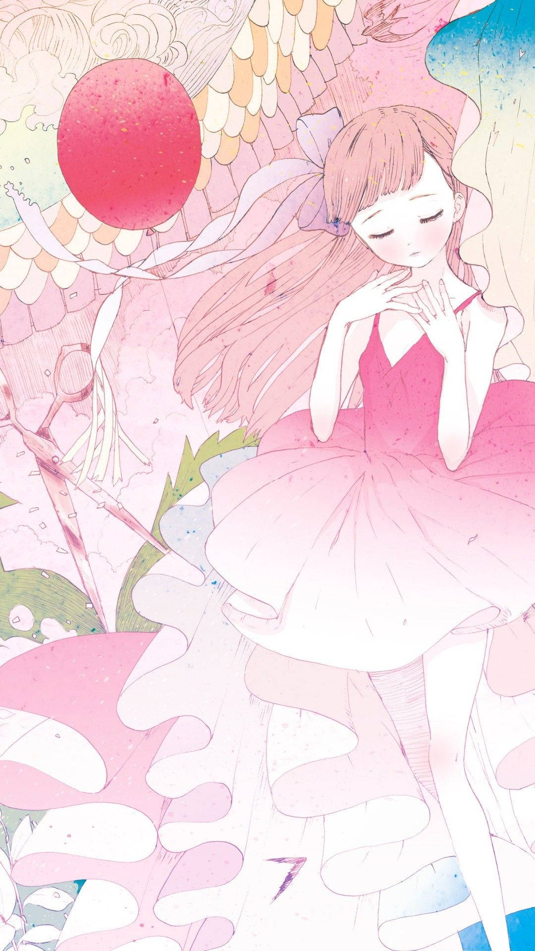 Cute Pink Girl Wallpaper