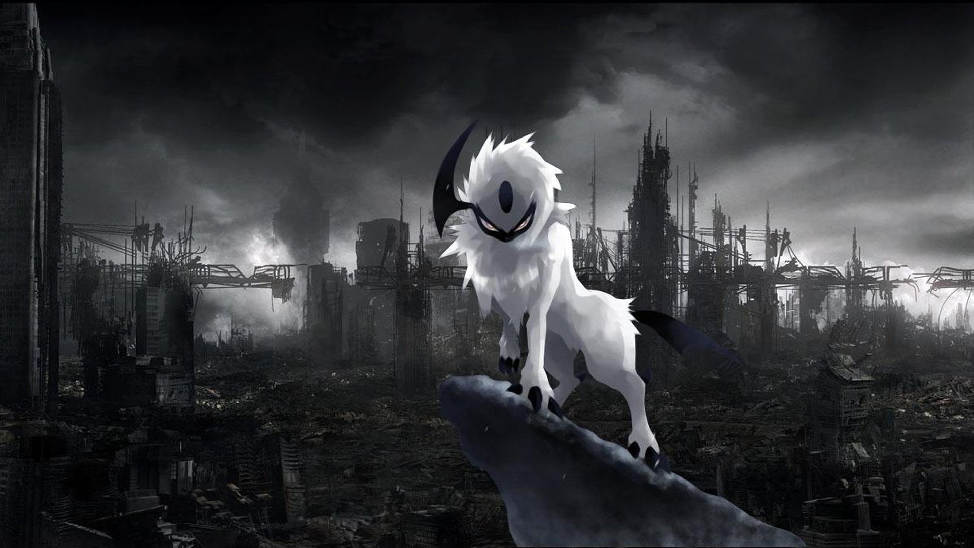Absol Dark Pok Mon And Claws HD Wallpaper Background Image