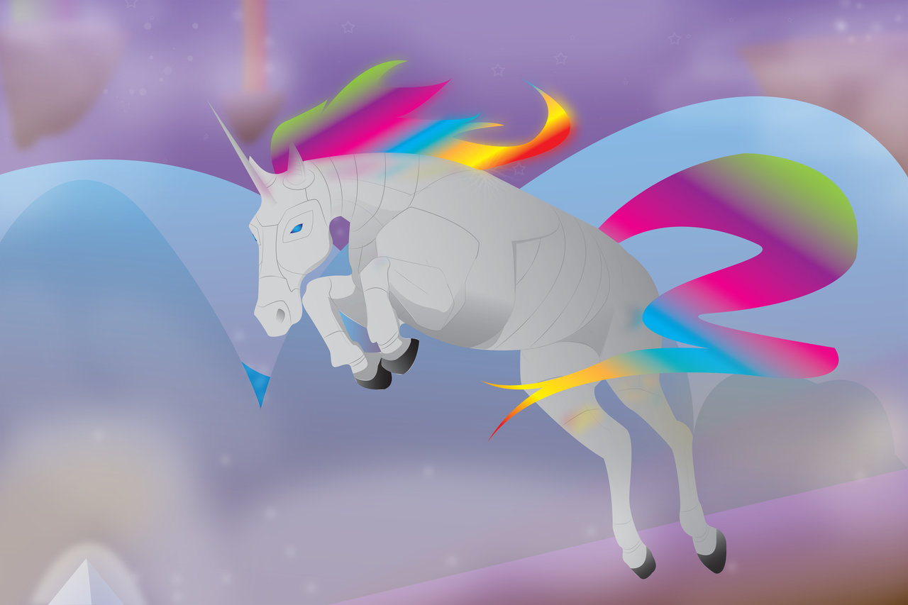 Robot Unicorn Attack By Deviously Pink Watch Fan Art Wallpaper Games