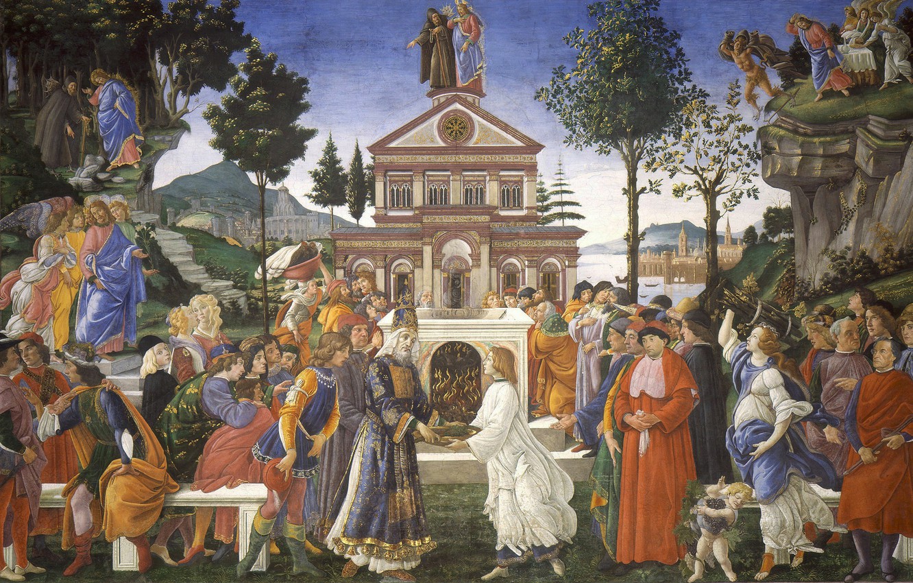Wallpaper Picture Religion Mythology Sandro Botticelli The