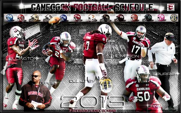 Gamecock Born Bred On Football Schedule Wallpaper