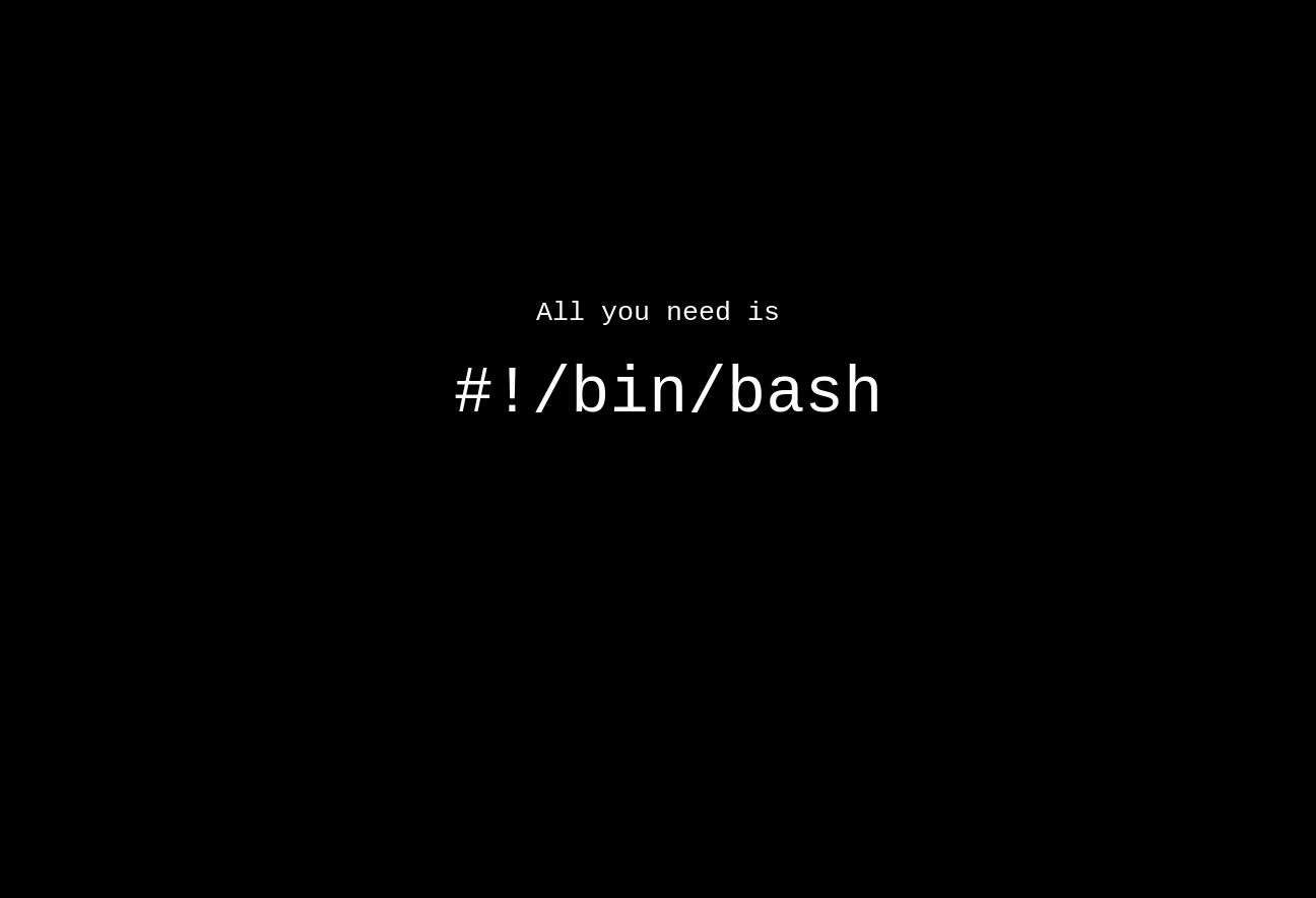 All You Need Is Bash Wallpaper And Background Image