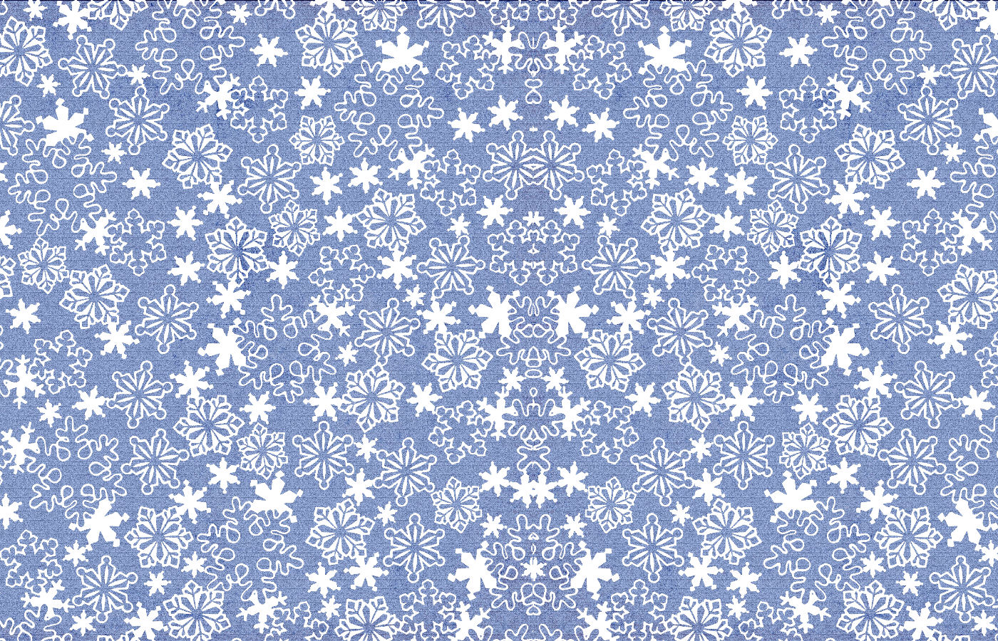 Magic Winter Snowflakes Blue Background Grungy