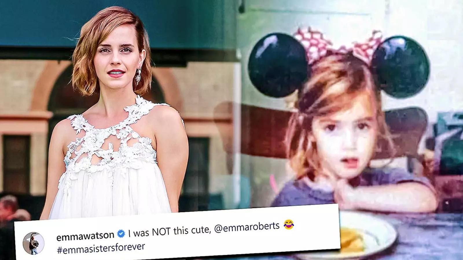 Harry Potter Reunion Emma Watson Reacts To Roberts Baby