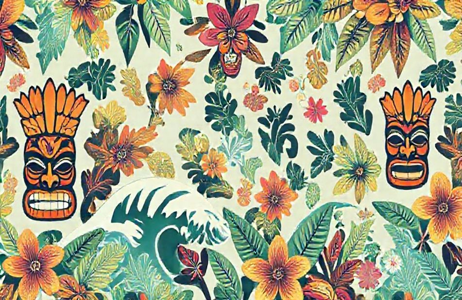Polynesian Tribal Wallpaper