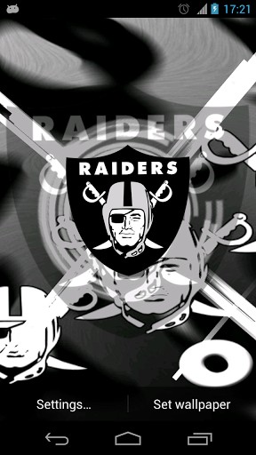 Bigger Oakland Raiders Live Wallpaper For Android Screenshot