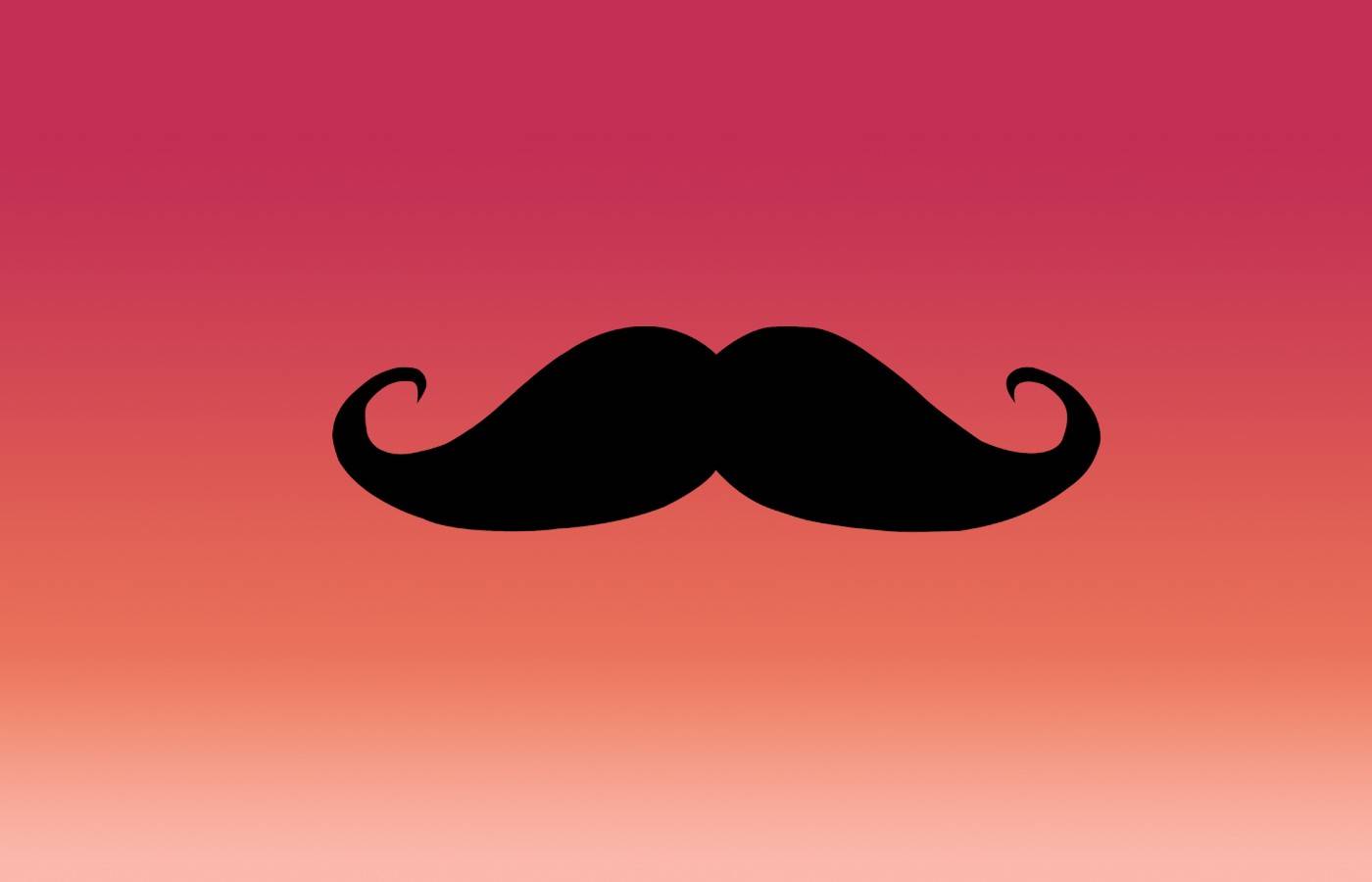 Gradient Mustache Wallpaper