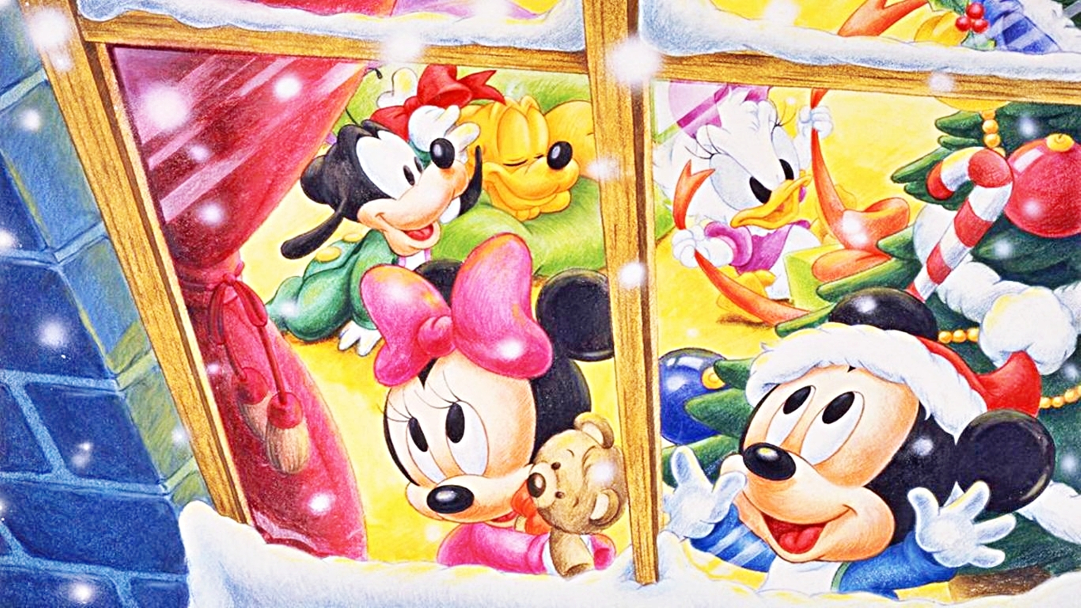 Disney Wallpaper A Very Christmas Walt Characters