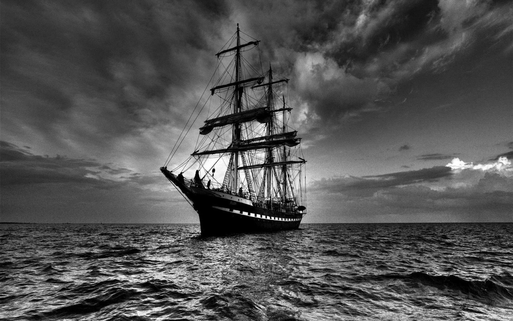 Sailing Ship in Dark Wallpapers HD Wallpapers