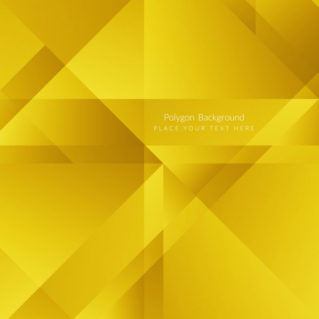 Bright Yellow Polygonal Background Vector