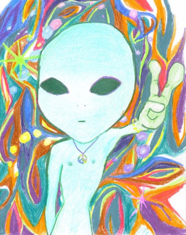 Trippy Alien By Chariotcraft
