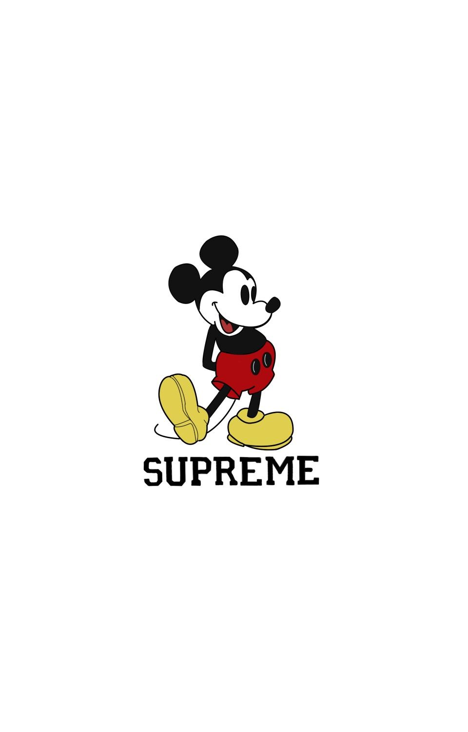 Bunchhath Heng On Wall Supreme Wallpaper Mickey Mouse
