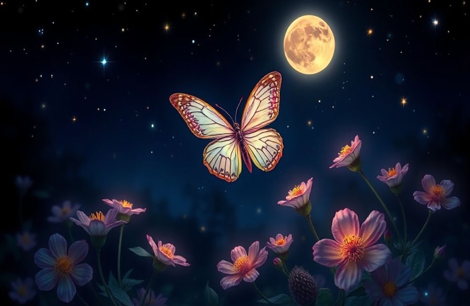 Night Butterfly Wallpaper