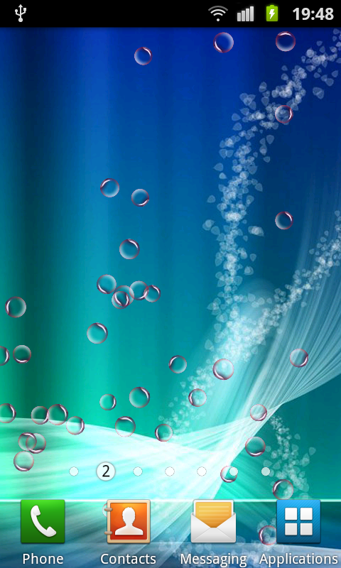 Floating Bubbles Live Wall screenshot
