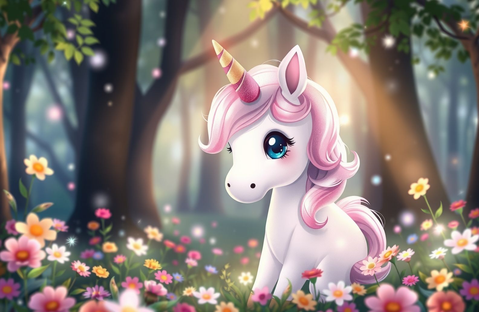 Cute Unicorn Wallpaper