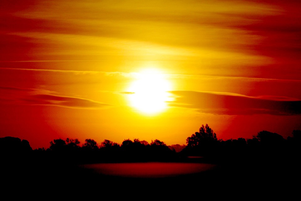 Background Sunrise Sonnenrot Photo On