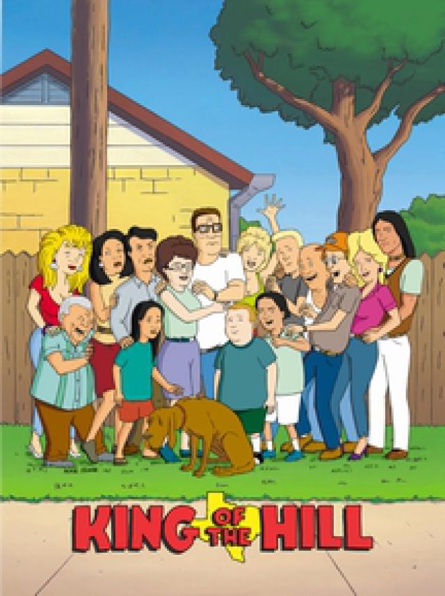 The whole cast of characters from King of the Hill