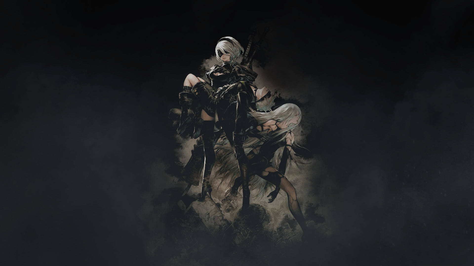 Dark Anime Aesthetic Desktop Wallpaper