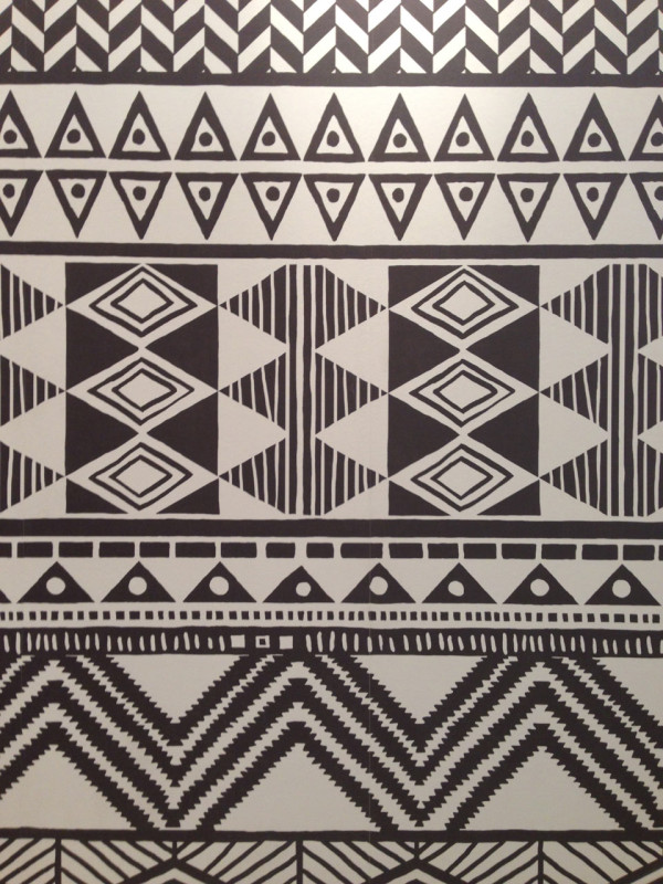 Fell Hard For The Graphic Tribal Inspired Wallpaper From Herlands
