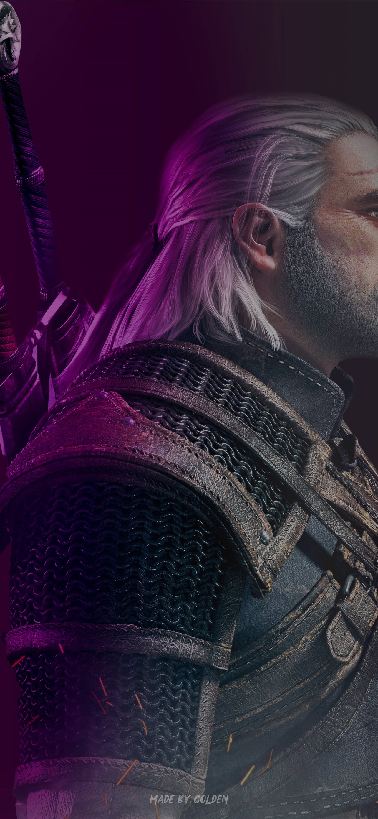Blue Vs Red The Witcher Wild Hunt 8k Im iPhone