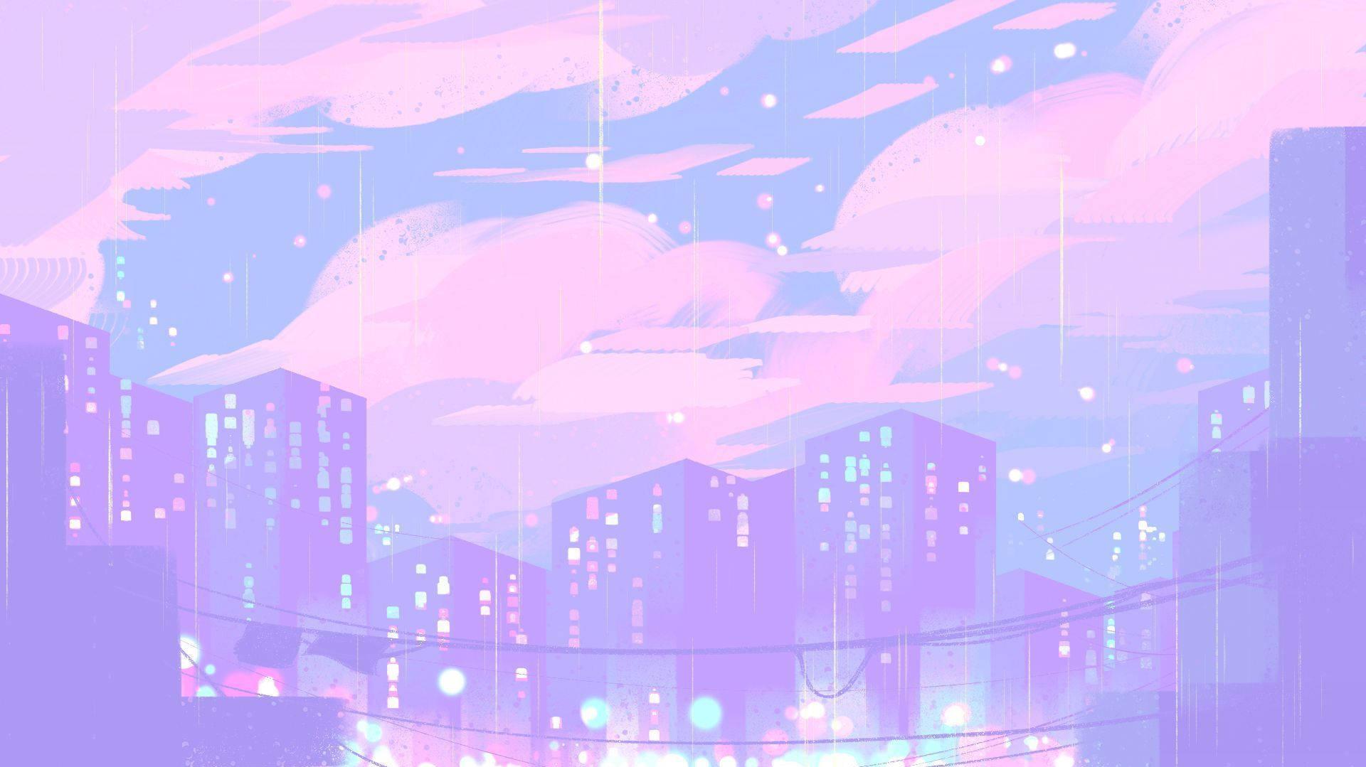 Purple Aesthetic Anime Background Wallpapers - Purple Wallpaper