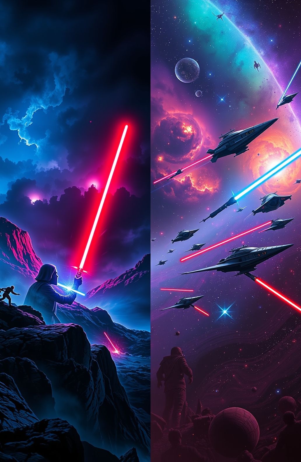 Dual Screen Wallpaper Star Wars
