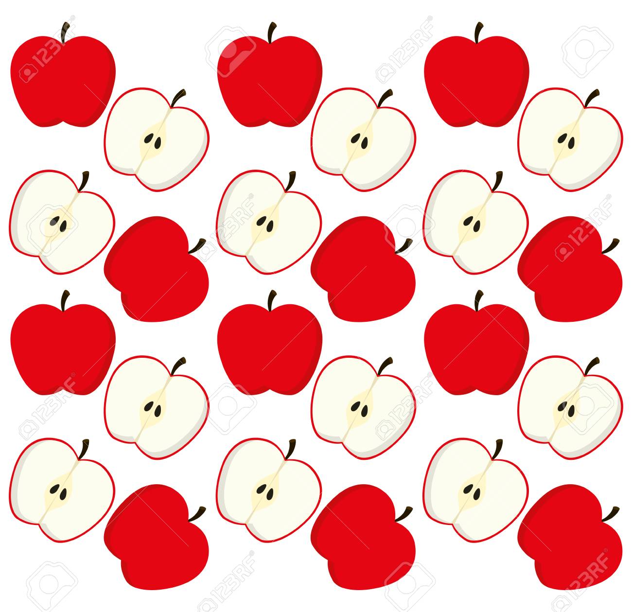 Apples Background Fruits Summer Healthy And Organic Food Theme